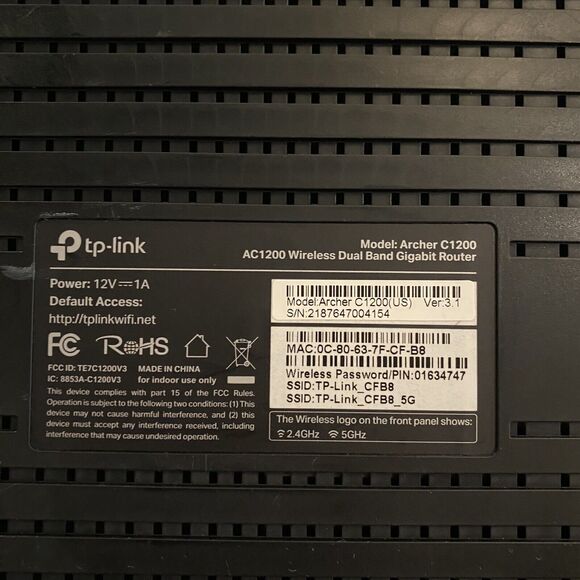 TP-LINK Archer AC 1200 Wireless Dual Band Gigabit Router - Picture 3 of 4